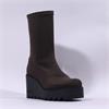 Marco Moreo Liege Stud Heel Wedge - Brown Stretch